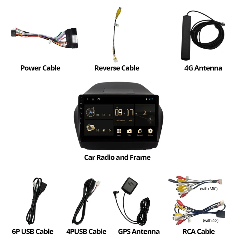 

TIEBRO 2din Android 9.0 2G + 32G For Hyundai Tucson 2 Ix35 2010-2015 Car Radio Multimedia Video Player Navigation GPS 2 Din Dvd