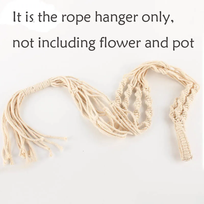 Hot sales handmade macrame plant hanger flower /pot hanger for wall decoration countyard garden