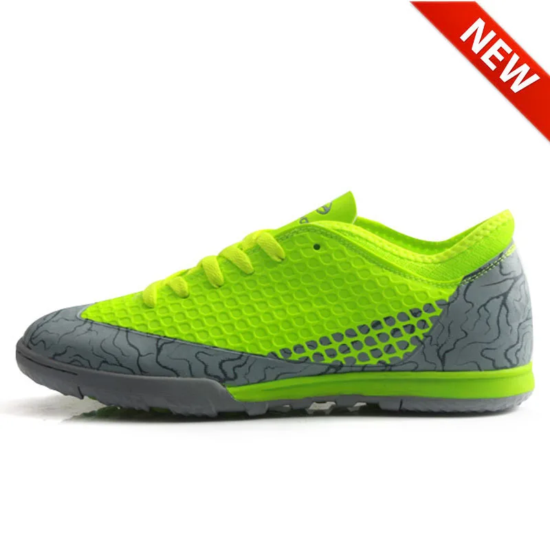 TIEBAO Men Football Shoes Rubber Outsole Chuteira Futebol 3D PVC Upper Football Boots Sports Training Soccer Shoes Ankle Protect