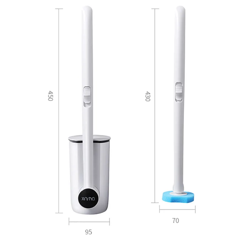 

BAISPO Nordic Style Durable Cleaning Tools Disposable Toilet Brush With Cleaning Fluid Wall-mounted Waterproof Cleaning Brush