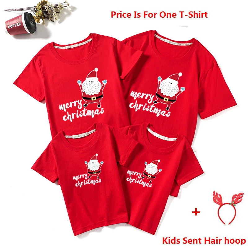 Новинка 2020 одежда для мамы папы и дочери одинаковые рождественские наряды семьи