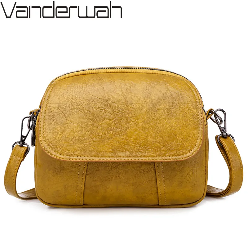 Миниатюрная Повседневная сумка мессенджер из искусственной кожи с клапаном для