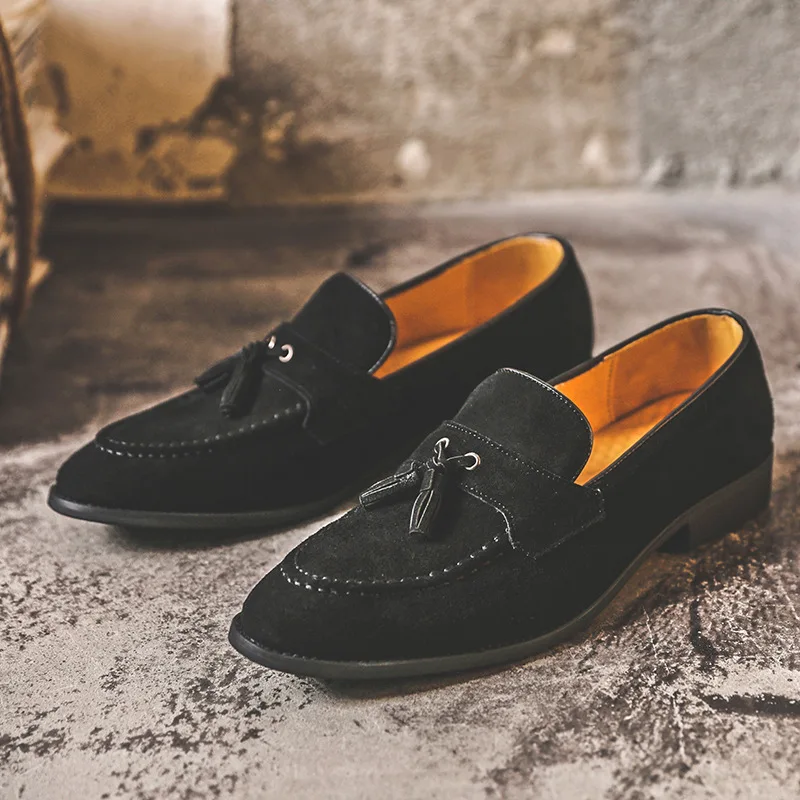 

Fashion Slip on Shoes Men Penny Loafers Men Leather Shoes 2023 Dress Shoes Mens Fashion Tassel Zapatos De Vestir De Los Hombres