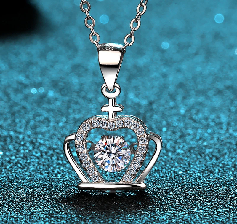 

Wholesale luxury new real 925 sterling silver fine jewelry necklace neck pendant chain accessories engagement weddiing women