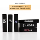 Черные бумажные коробки для парфюма, 25*25*105 мм, с логотипом на заказ