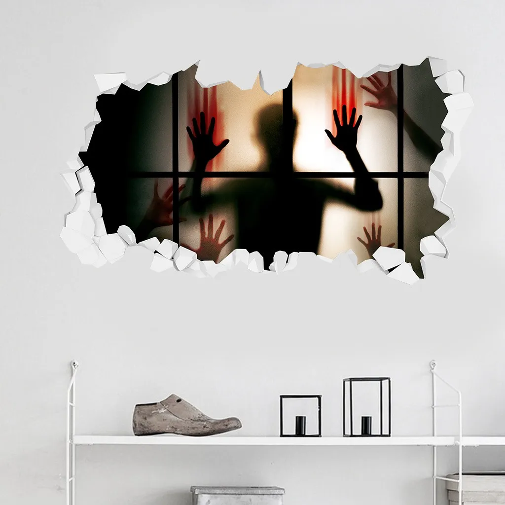 Настенная Наклейка Настенный декор наклейка на стену Хэллоуин домашние Наклейки