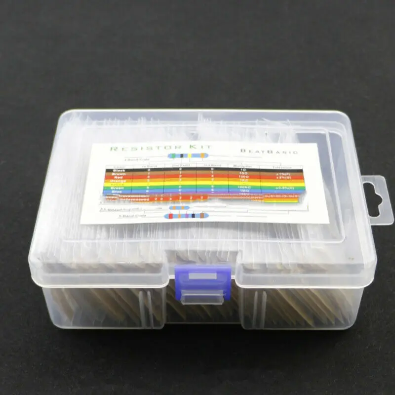 

1460x Metal Film Resistor Electrical Semiconductors 1/4W 73 Value Assorted Kits
