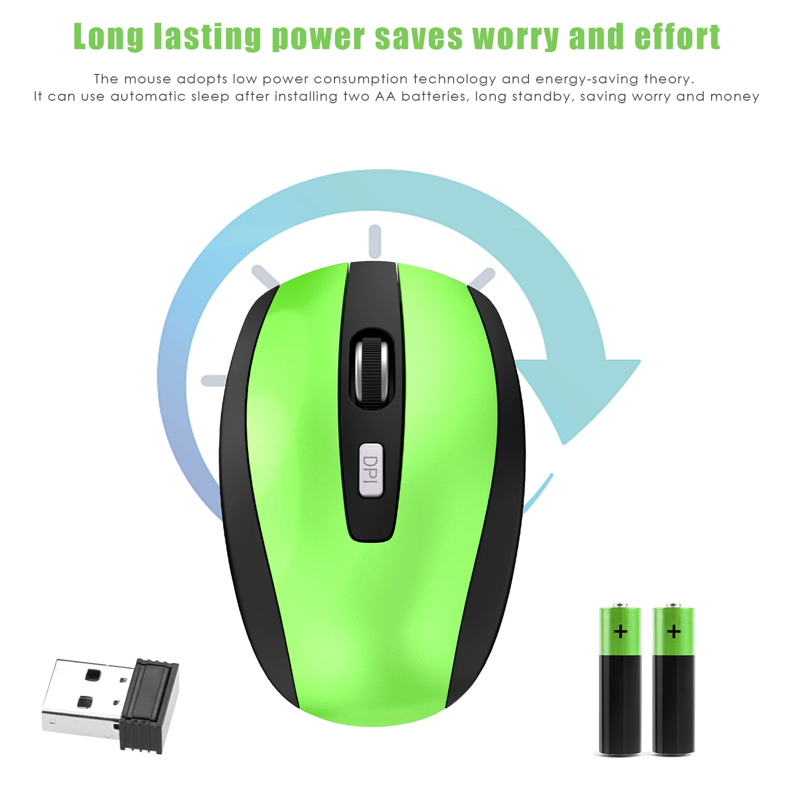 

2.4GHz Wireless Cordless Mouse Mice Optical Scroll For PC Laptop Computer + USB