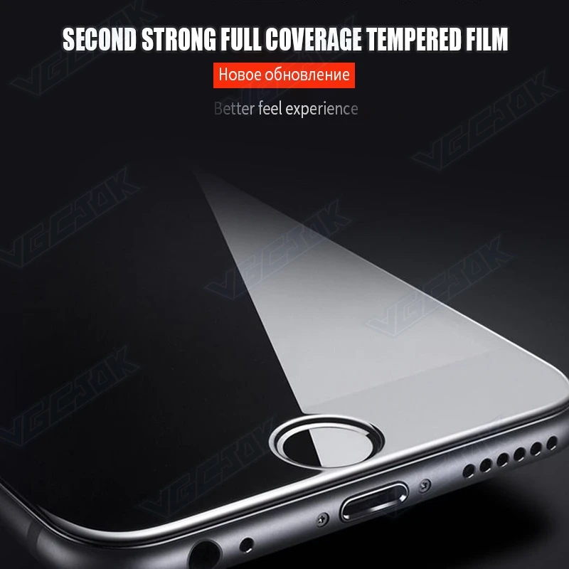 Tempered Glass Screen Protector for iPhone SE 2020, 6, 6S, 7, 8 Plus, iPhone 12 Mini, 11 Pro, XS Max, X, XR - 15D 9H Protective Film image 3