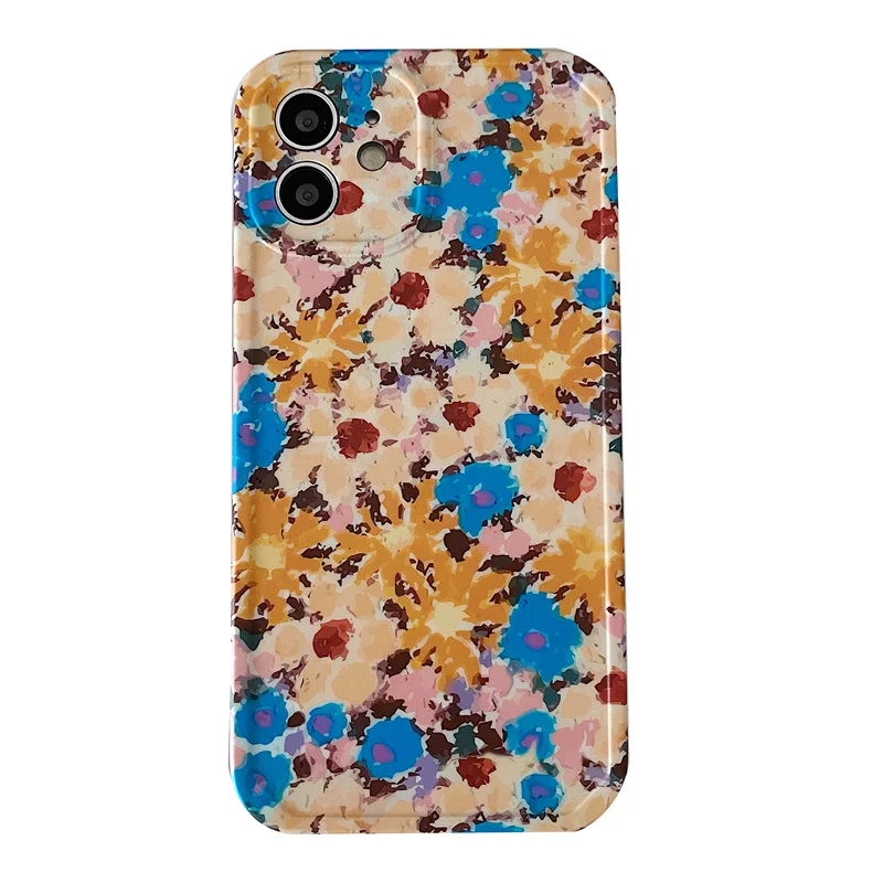 

Romantic floral phone case For iphone 12 12Pro Max for iphone 11 11Pro 7 8 Plus SE2020 XS Max X XR XS silicone TPU case capa