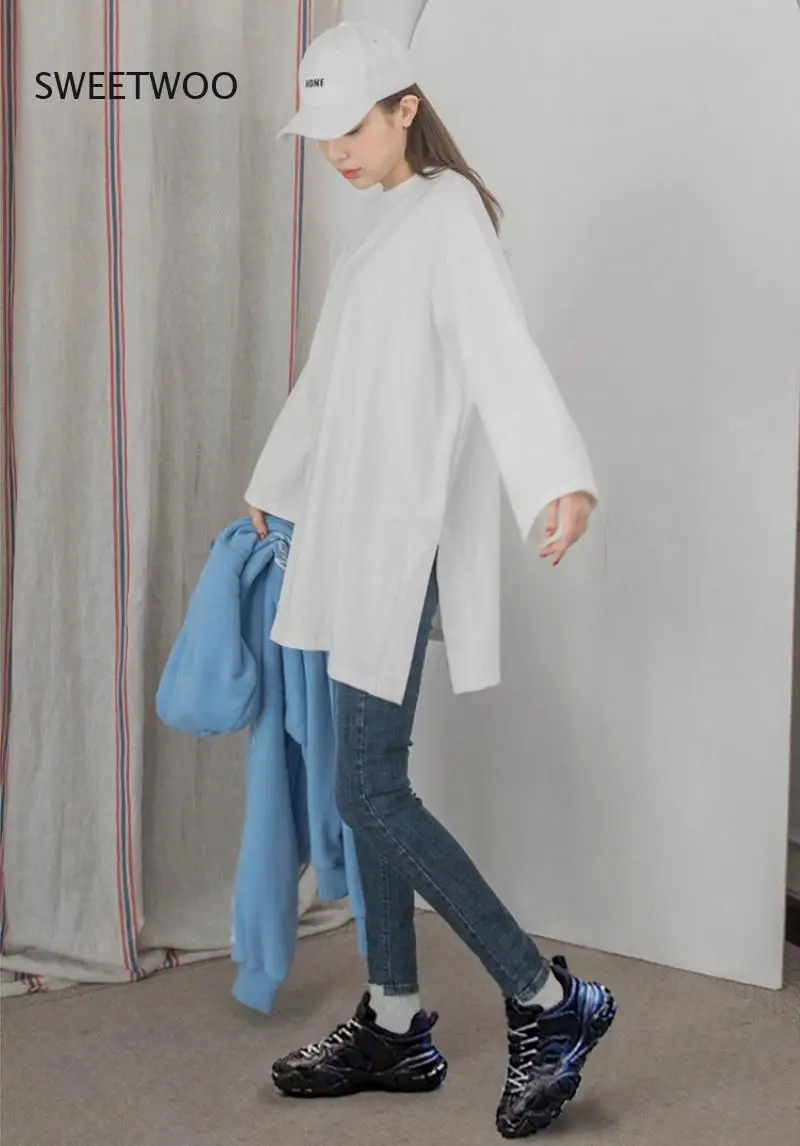 

Platform Vulcanize Shoes Spring for Women Sneakers Genuine Leather Thick Bottom Breathable Casual Running Shoes