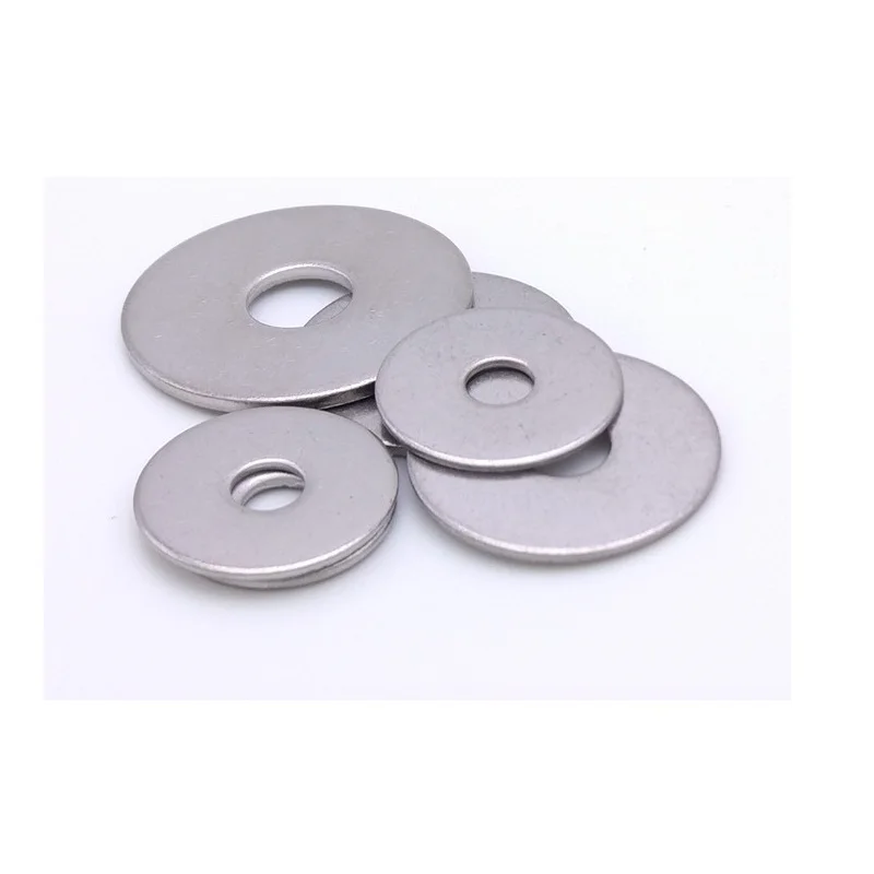 304 stainless steel large flat gasket M16 M18 M20* diameter 20 24 28 30 32 37 44 50 55 60 72 * thickness0.5 0.8 1 2 2.5 3 4 5 6 |