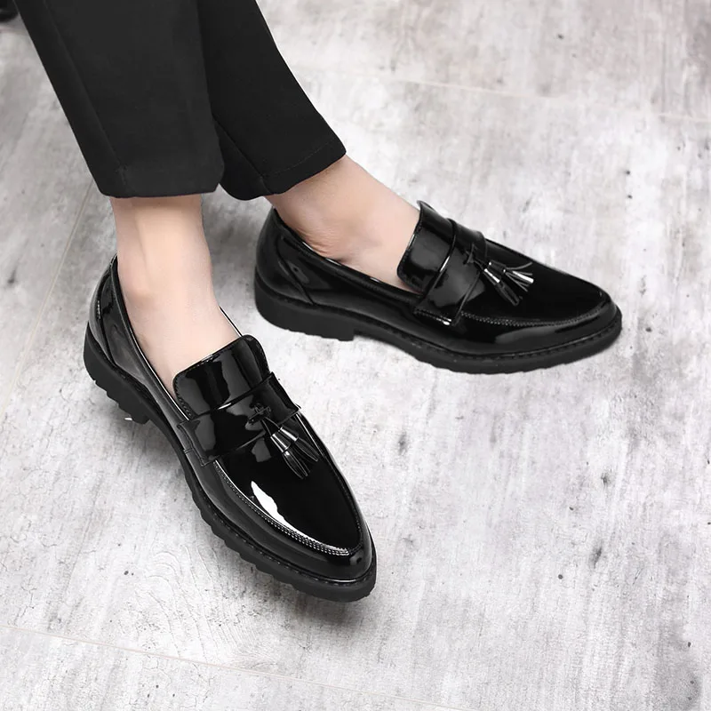 Мужские модельные туфли Кожаные Туфли-оксфорды Повседневная Деловая мужская