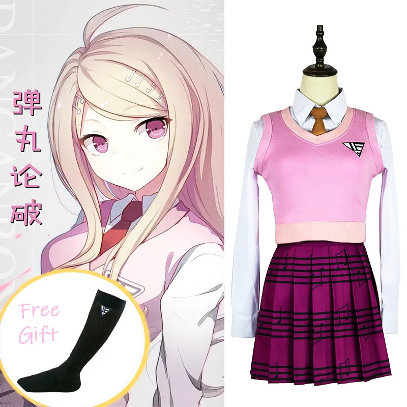 

Danganronpa V3 Anime Cosplay Costume Kaede Akamatsu JK Uniform Halloween Cosplay Costumes Performance Clothing