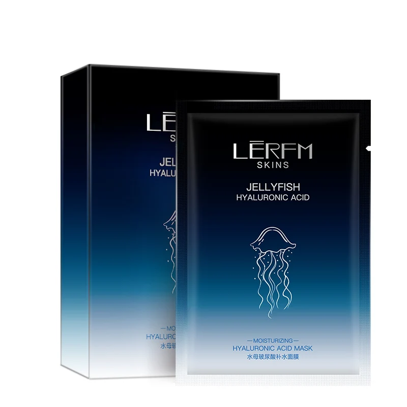 

10pcs LERFM deep sea jellyfish Skin Care Ficial mask replenish water shrink pores compact moisturizing mask skin care products