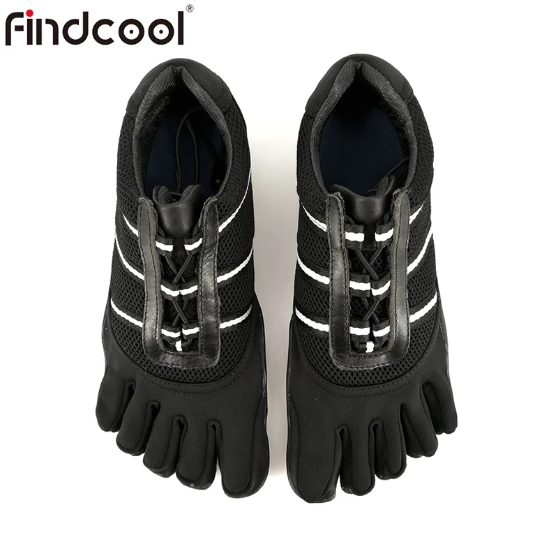 Findcool/Женская обувь с 5 пальцами; обувь для йоги; прогулочная обувь с 5 носками; обувь с сеткой на шнуровке; Bresthable for Souples