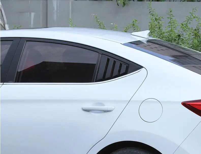 Для Hyundai Elantra 2016-2019 Седан ABS затемненные оконные жалюзи рама оконный порог молдинг