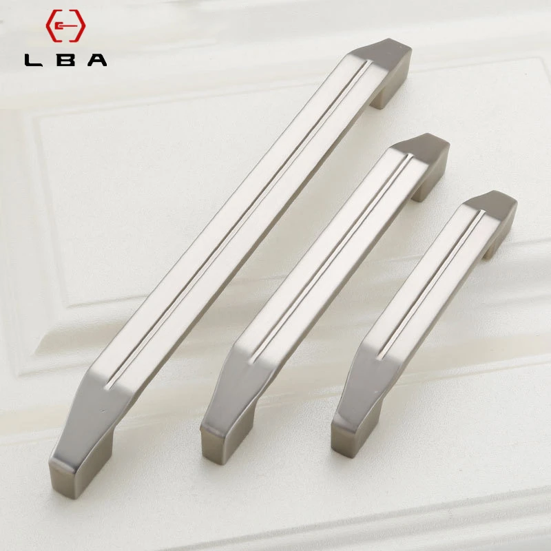 High End Modern Style Home Improvement Door Handle Zinc Alloy Silver Cabinet Decorative Furniture Drawer Flush Handles | Обустройство