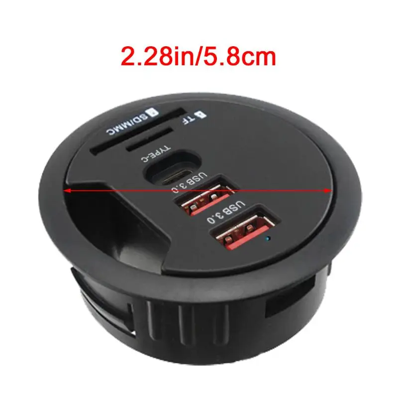 

F19E EU US Настольный USB 3.0 Type C Hub TF/SD кардридер адаптер для ноутбука и ПК