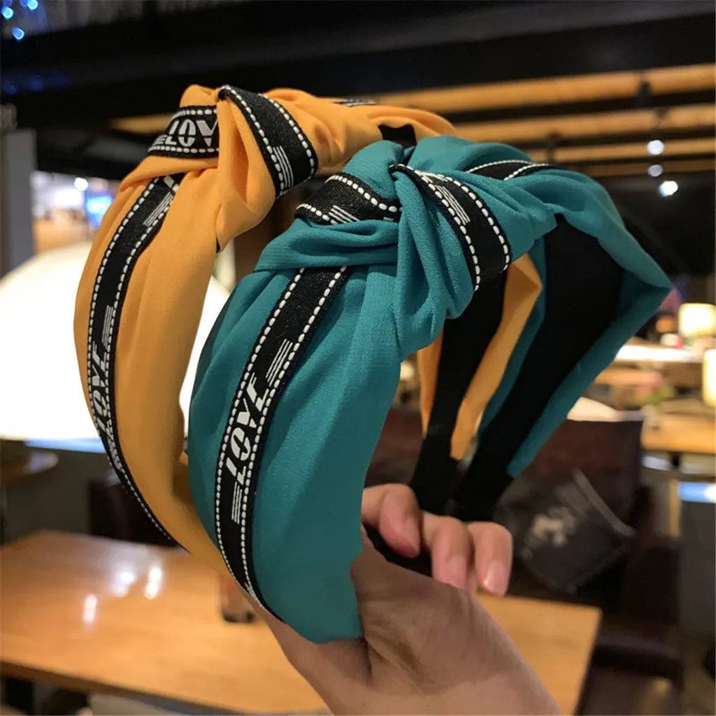 LOVE Ms. Простая скатерть Sen широкая головная повязка для лица Женская на голову