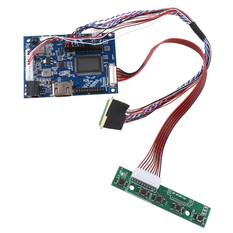 

1Set HDMI-compatible Lvds Controller Board Driver 40 Pin Lvds Cable Kit for Raspberry PI 3 LP156WH2 TLA1 TLE1 1366x768