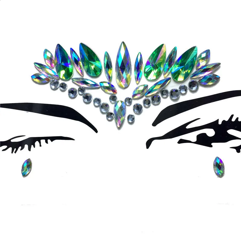 DIY кристалл лицо наклейка s для женщин маскарадное Ювелирное Украшение вечерние