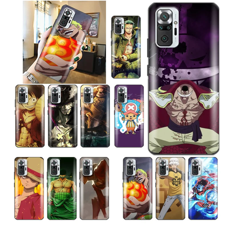 

Japan Anime S-One Pieces Phone Case For Redmi Note 10 10X 10T Pro 4G 5G Luxury Brand Anime Waterproof Telephone Designer