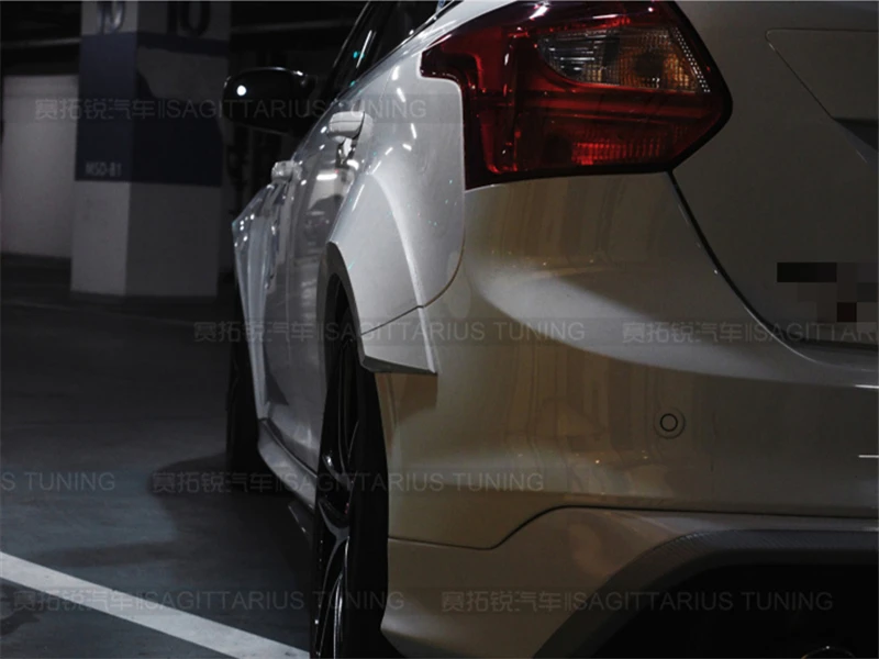 Подходит для Ford Focus, обвес, крыло, хэтчбек ST 2012 13 14 15 16 17 18 лет, Воздухозаборники, вентиляционная крышка, широкий корпус, аксессуары