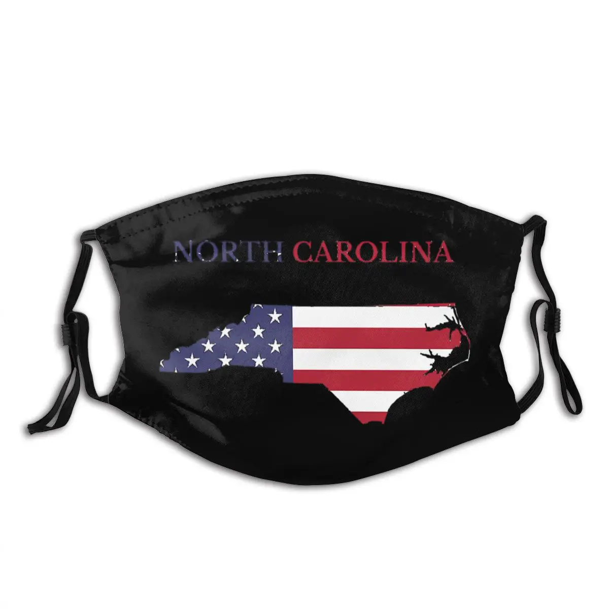 Северная карта Каролины с флагом США взрослая Пылезащитная маска Humor Graphic R282