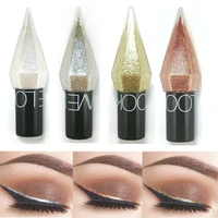 5colors professional shiny eye liners cosmetics pigment silver rose gold color liquid glitter eyeliner cheap makeup eyeshadow