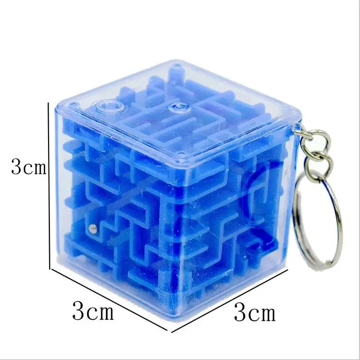 Головоломка лабиринт игрушка для развития мозга брелок магический куб