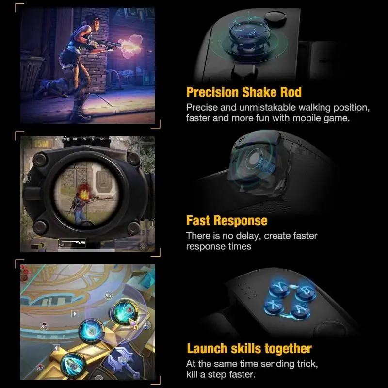 

New Upgraded Saitake Wireless Bluetooth Game Controller Telescopic Gamepad Joystick For Samsung Xiaomi Huawei Android Phone