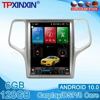 android 10 for jeep grand cherokee 2008 2009 2013 tesla style vertical screen navigation car multimedia radio player carplay