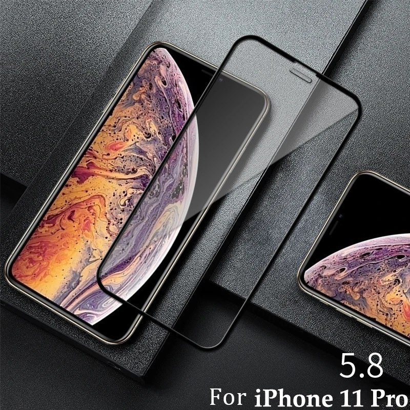 Защитное стекло для iphone закаленное 11 pro max 6 6s 7 8 plus|Бамперы| |