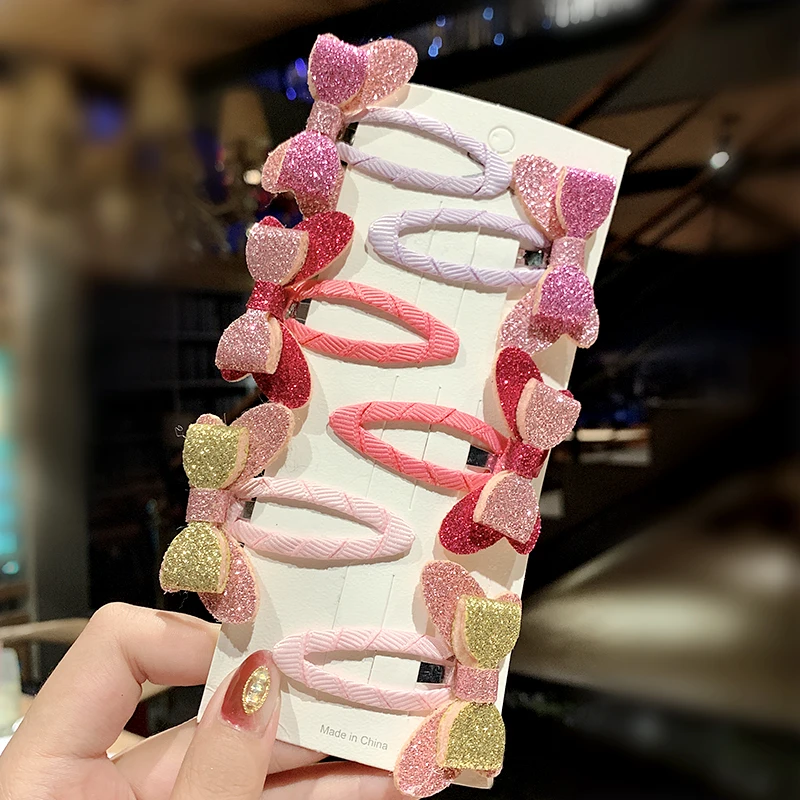 4 шт./компл. милые заколки для волос с бантом девочек детские аксессуары |