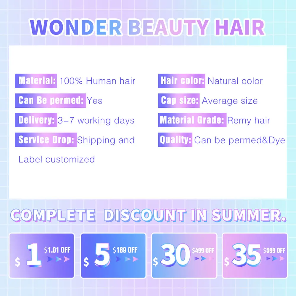 Wonder Beauty не Реми волосы бразильские волнистые кружевное закрытие 4x4 100%