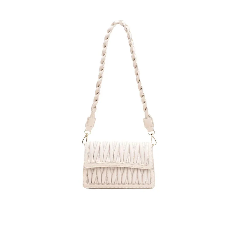 

Underarm Bag Women's 2021 European and American Popular Fashion Fold Small Square Bag Simple One-shoulder Messenger Bag