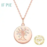 IF PIE Life tree Aroma Diffuser Necklace Perfume Essential Oil Diffuser Aromatherapy Locket Pendant Necklace fashion jewel
