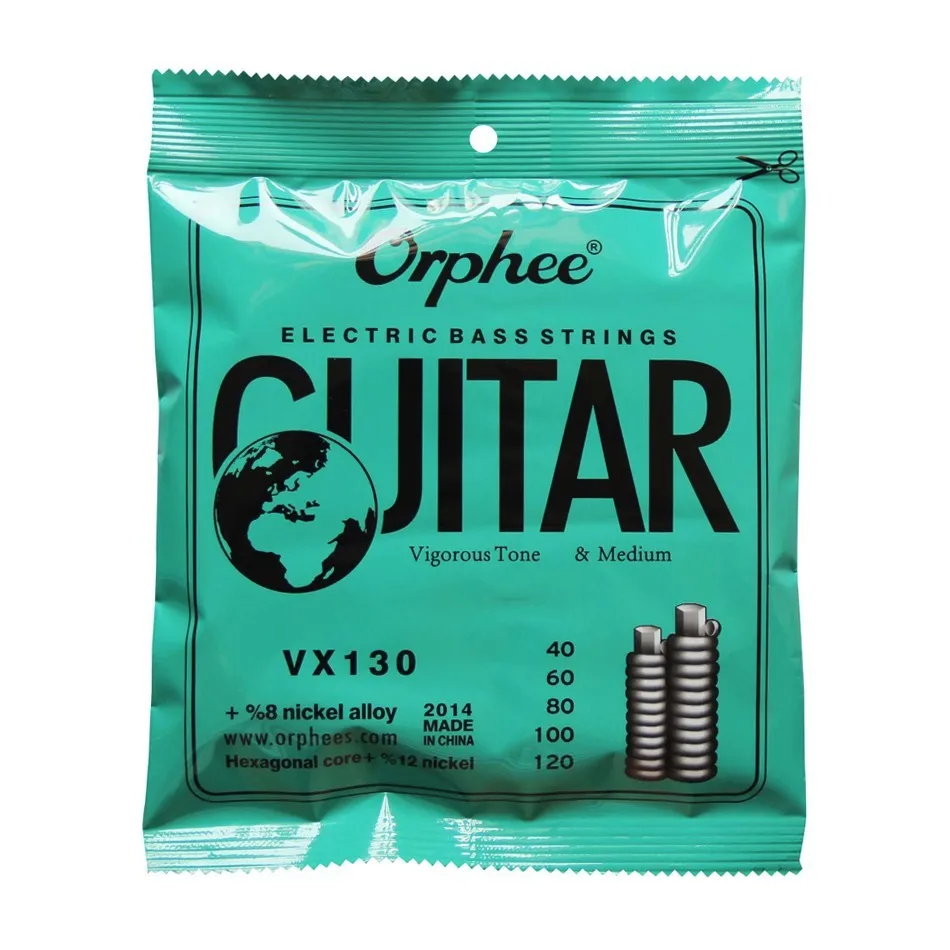 Orphee Струны для электрической бас-гитары с шестигранной головкой Сталь из медно-никелевого сплава средней светильник Сильный 4/5/6 Струны для выбора