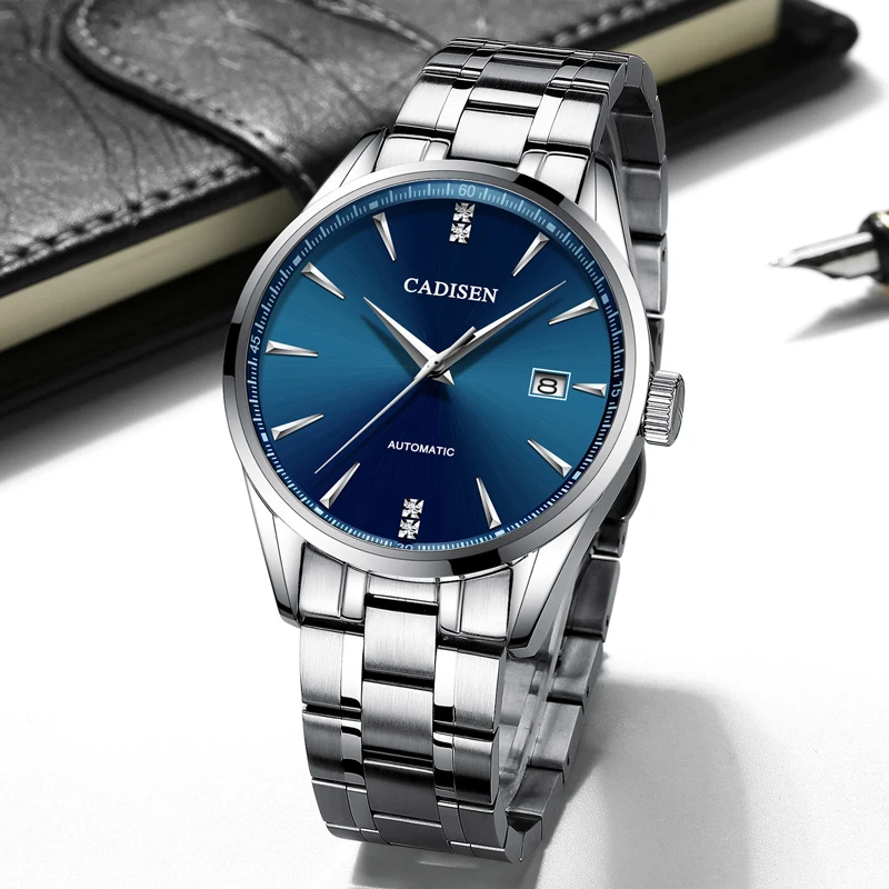 

Cadisen watch men automatic top brand luxury mechanical men wristwatch stainless steel waterproof sport men clock NH35A 2020 New
