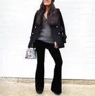 Бархатные золотые шелковые эластичные штаны с высокой талией, модные брюки, элегантные женские брюки, новинка 2022, большие женские брюки, женские штаны