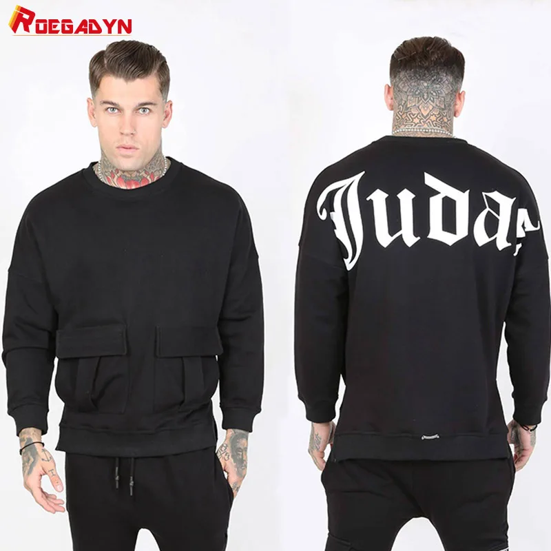 

ROEGADYN Men'S T-Shirts Long Sleeve Tooling Sweater Casual Gym Clothing Men Fitness Running Shirt Casual Workout Gym Clothing