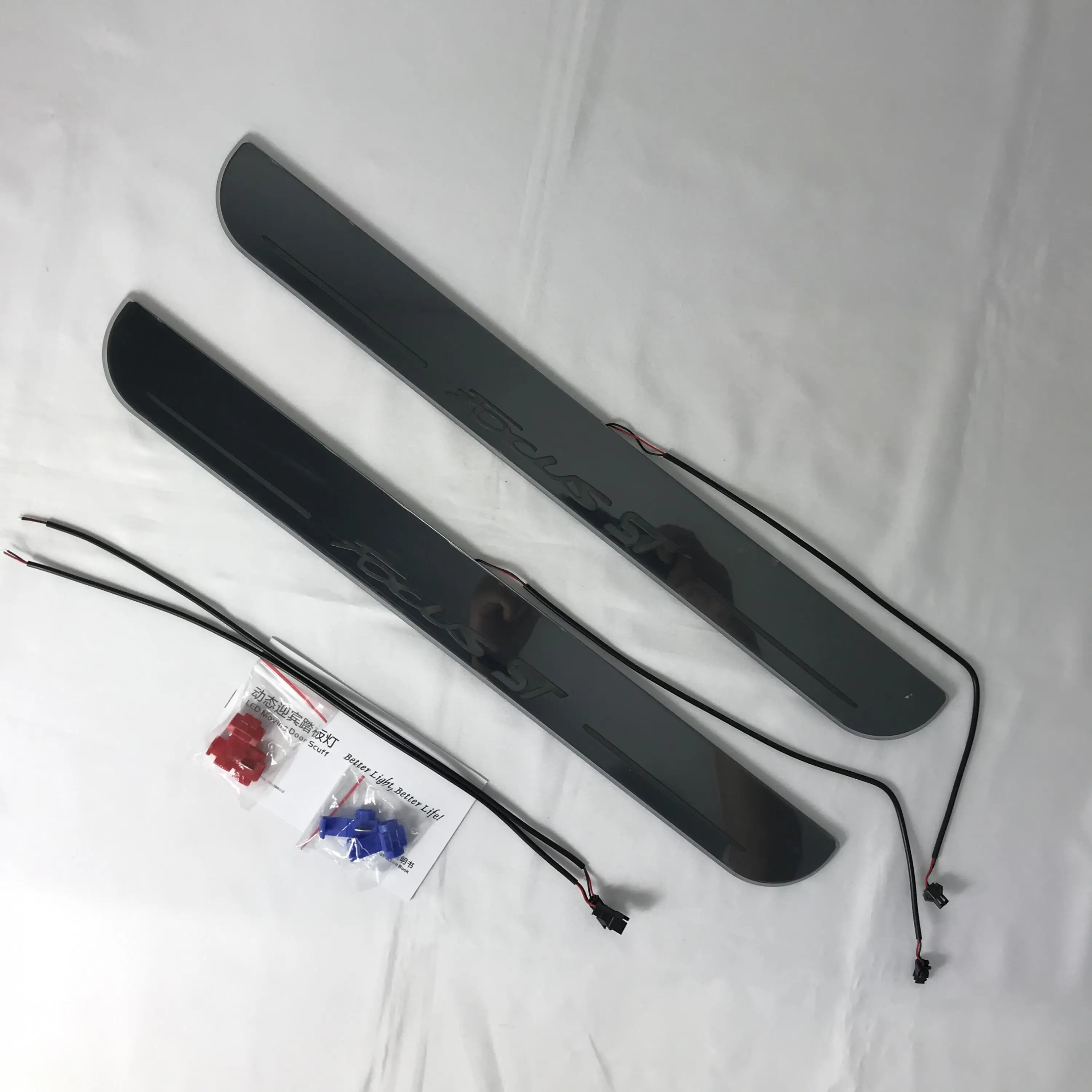 

Osmrk led moving door scuff for focus st dynamic door sill plate flat lining overlay Flowing/still light, 2pcs