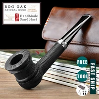 shaolan oak tobacco pipe smoking pipe with 3 in 1 pipe scraper and other accessories bonus a pipe pouch with gift box