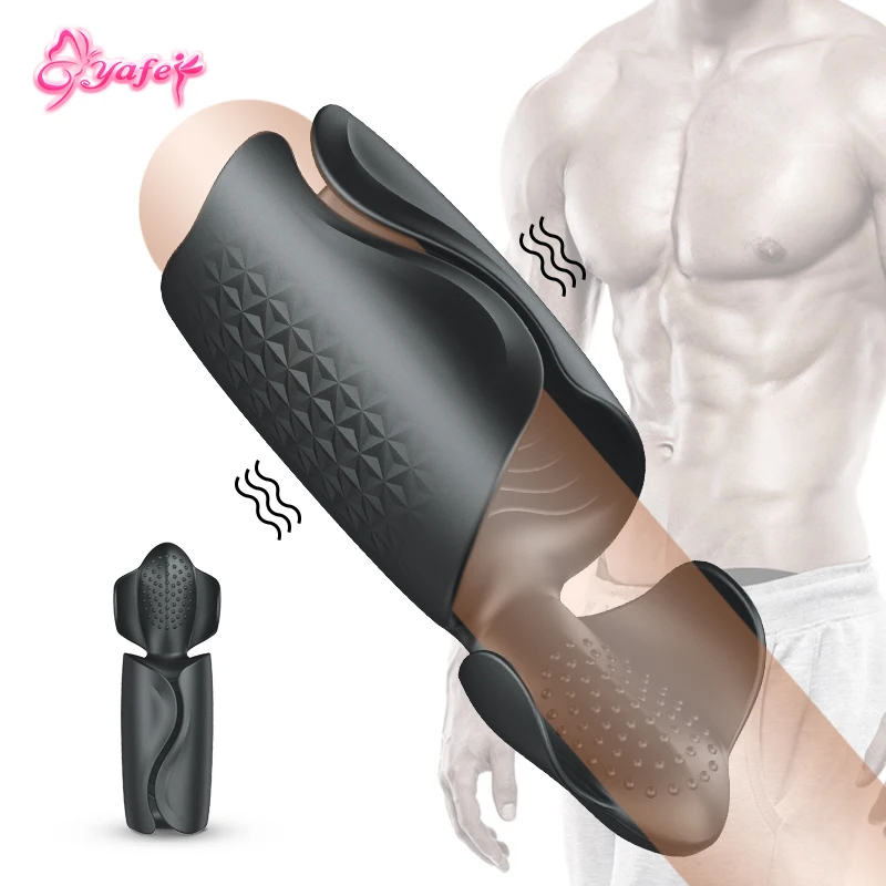 Электрический Мощный импульсный Мужской мастурбатор 10 скоростей вибрирующий