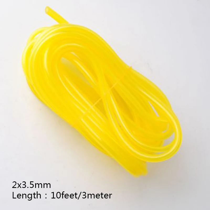 

OD:3.5mm(0.14" ) Fuel Line String trimmer Gas engine machine Yellow Universal