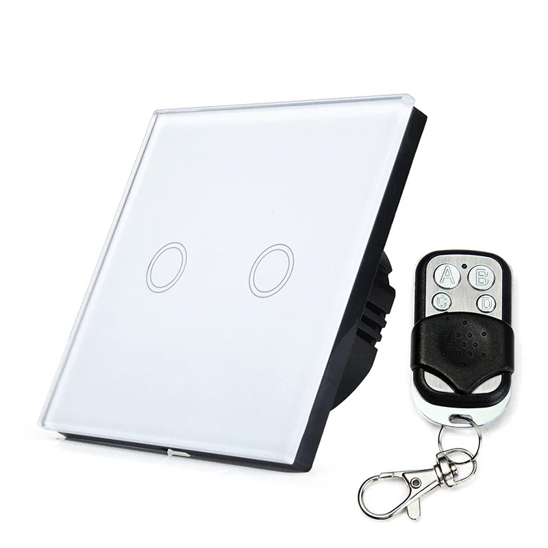 Бесплатная доставка европейский стандарт дистанционный сенсорный выключатель 2