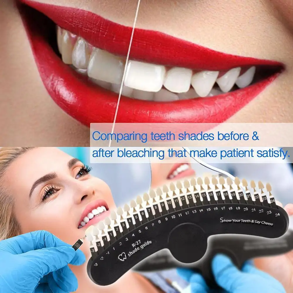 

Dental Color Chart Tooth Color Comparison Chart Cold Whitening Chart 20 Light Colors Color A2J2
