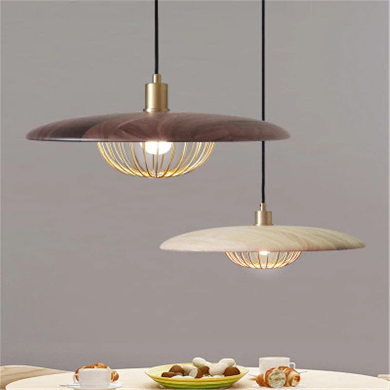 Koop Nordic Eenvoudige Massief Houten Enkele Kop Lamp Restaurant Licht Bar Lamp Slaapkamer Licht Gratis Verzending