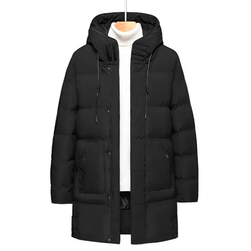 

2022 Hot Fashion Mens Thick Warm Jacket Coat Men Hooded Lengthen Parkas Windbreaker homme Male Winter Windproof Coats 7XL 8XL